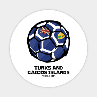 Turks and Caicos Islands Football Country Flag Magnet